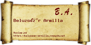 Beluzsár Armilla névjegykártya